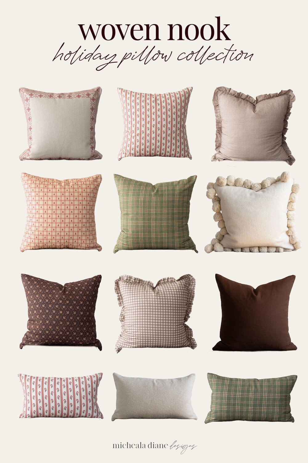Woven Nook Holiday Pillow Collection