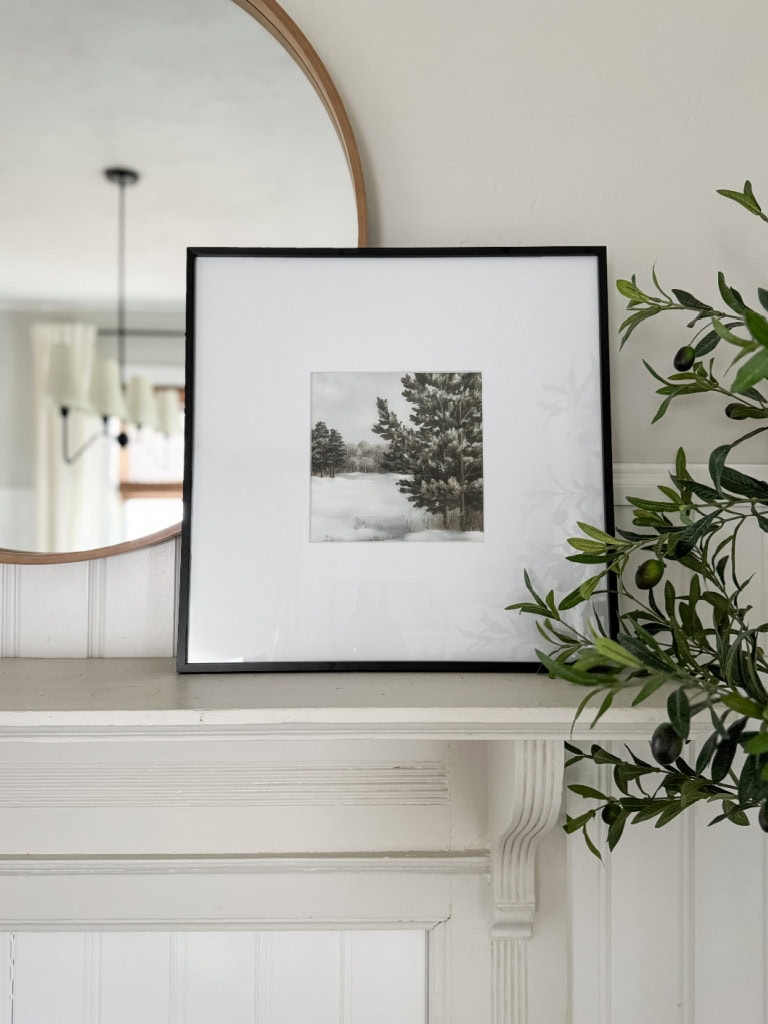 Simple Winter Decor Winter Landscape Art