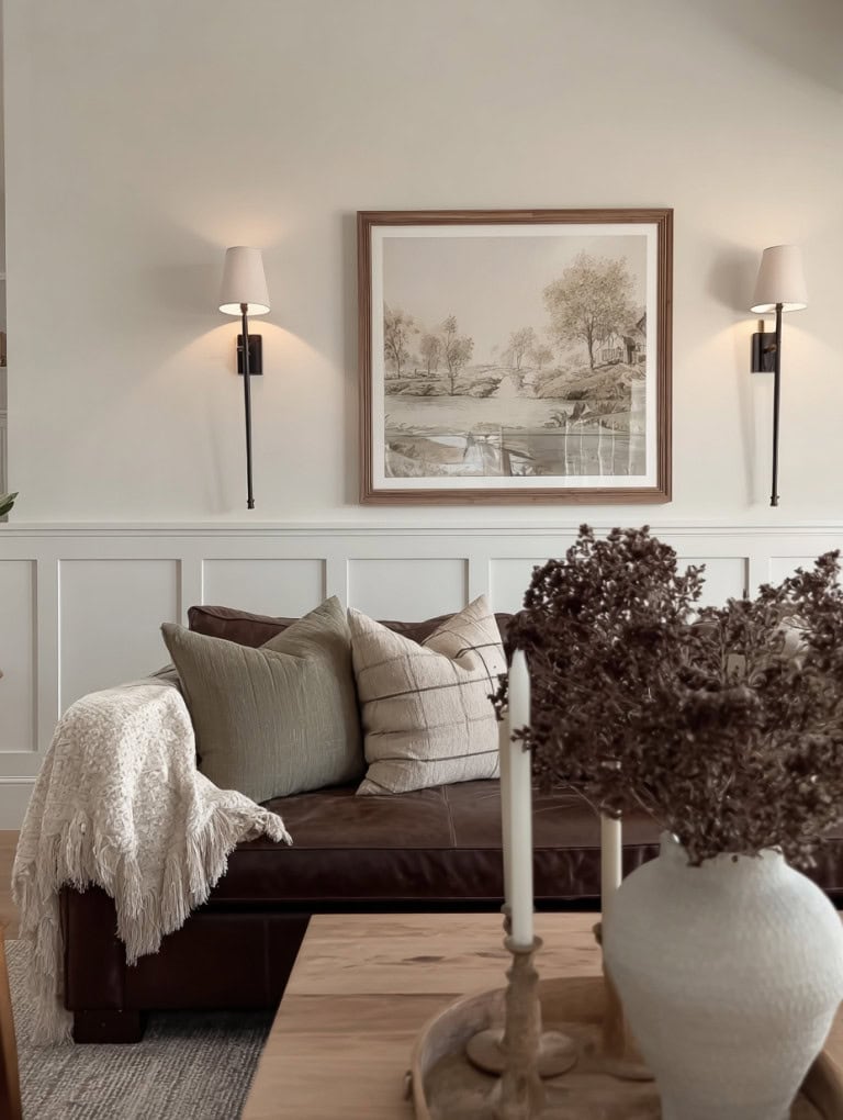 Winter Living Room Wall Sconces