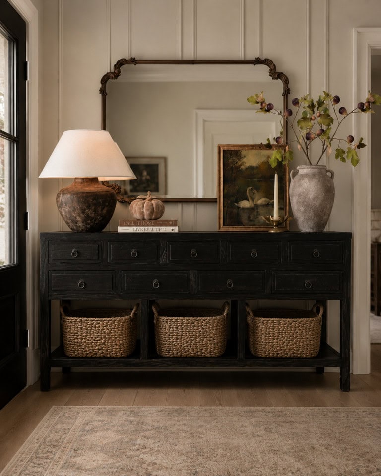 Moody Fall Entryway Decor