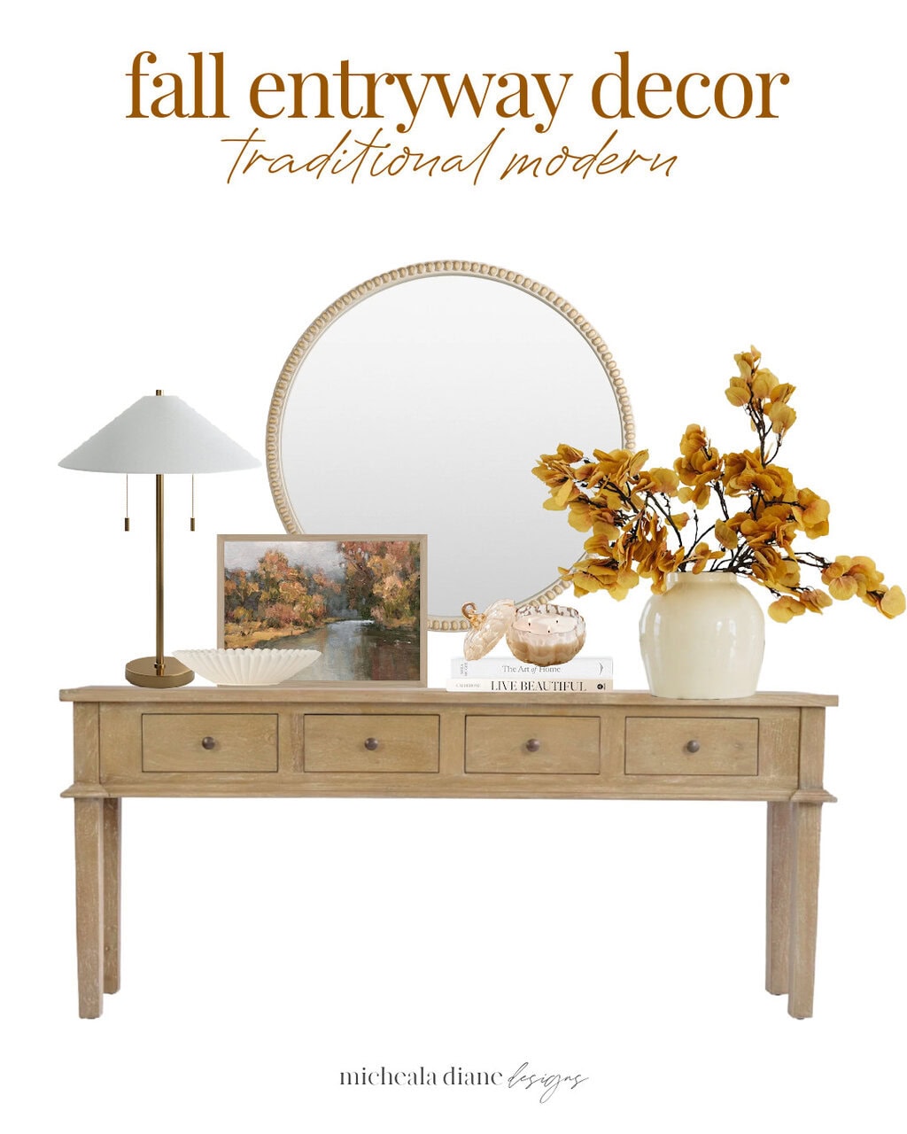 Traditional Fall Entryway